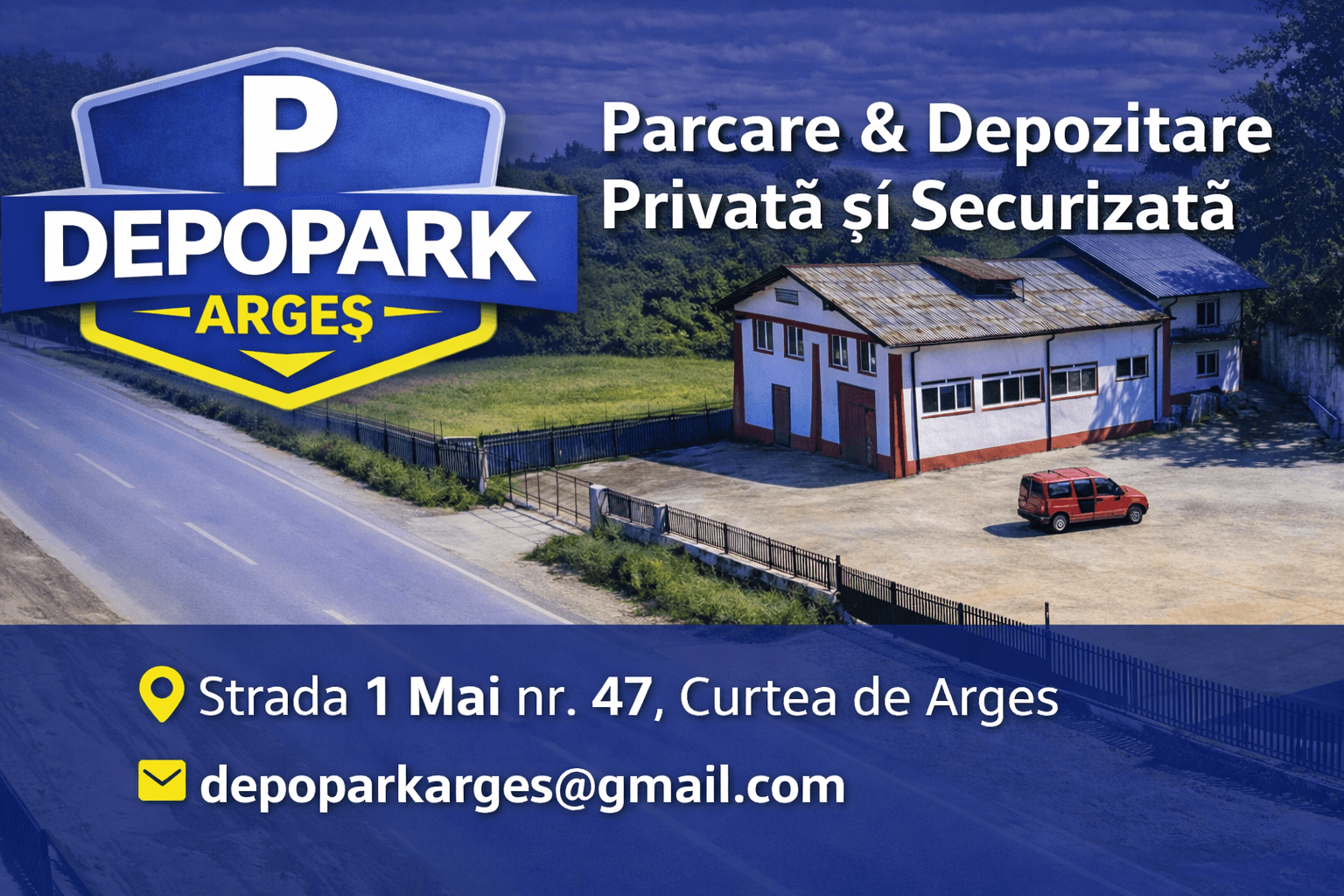 Loc de parcare de inchiriat in Arges, Curtea de Arges, Strada 1 Mai, 1000MP