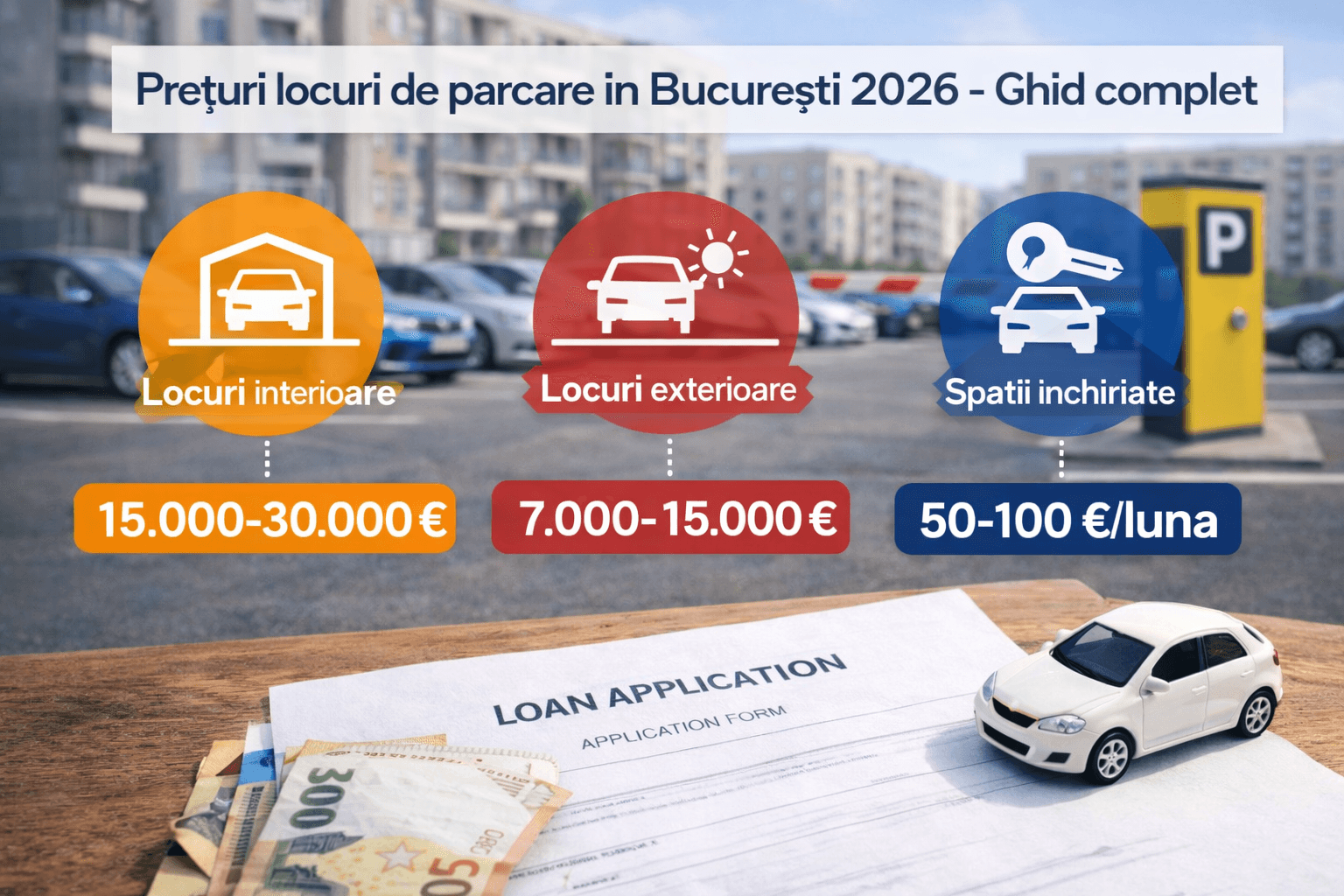 Prețuri locuri de parcare în București 2026 - Ghid complet