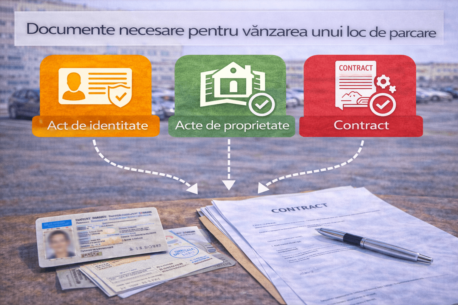 Documente necesare pentru vânzarea unui loc de parcare