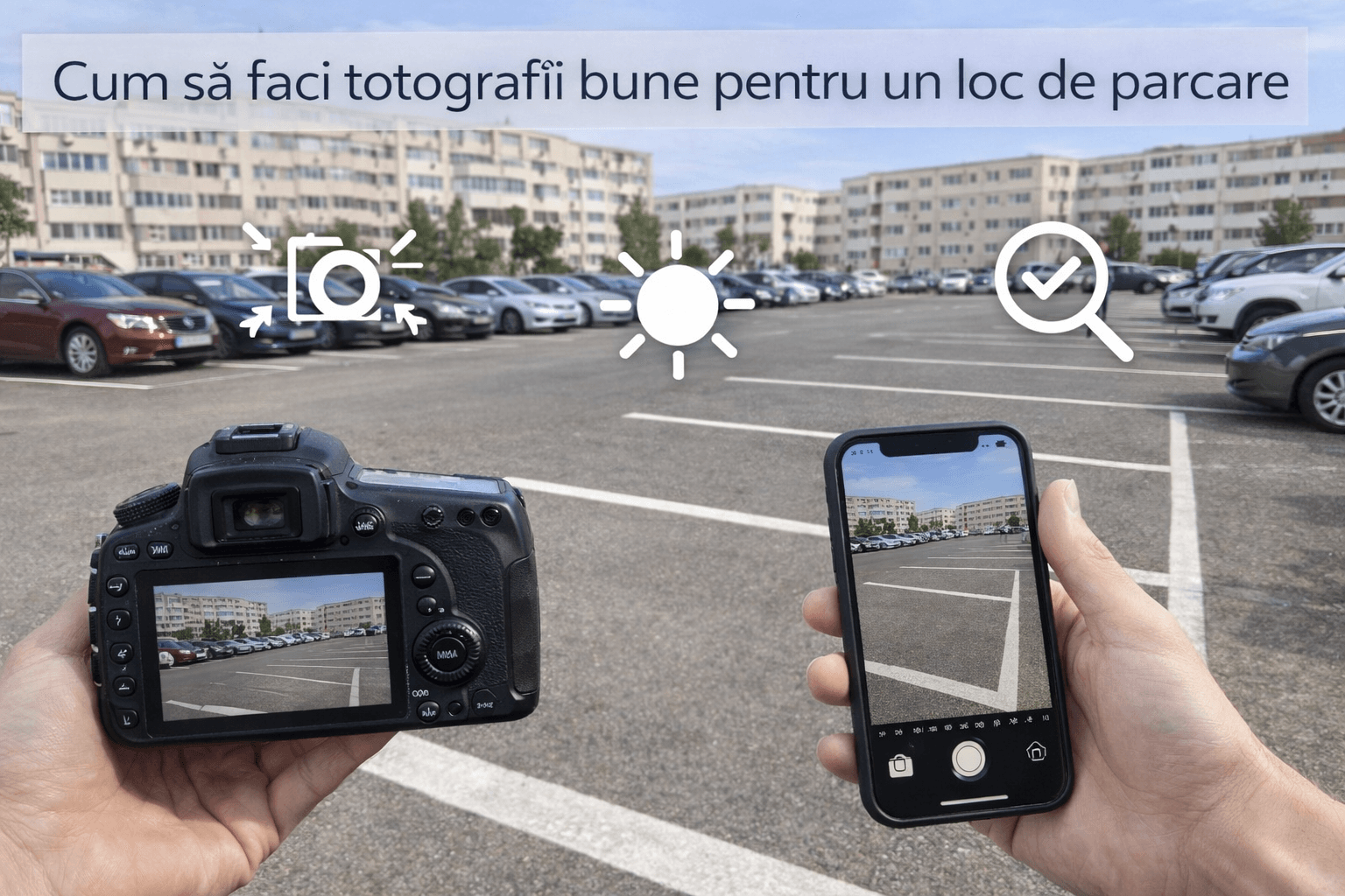 Cum să faci fotografii bune pentru un loc de parcare