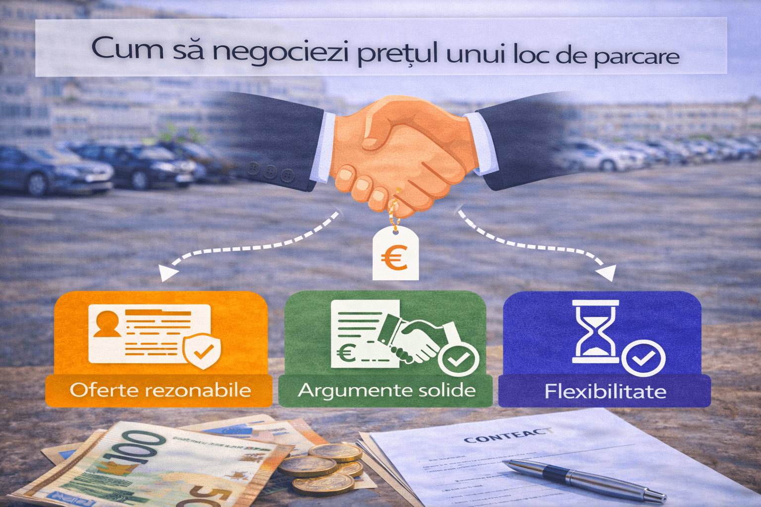 Cum să negociezi prețul unui loc de parcare