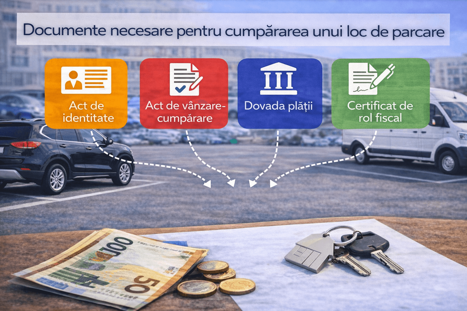 Documente necesare pentru cumpărarea unui loc de parcare
