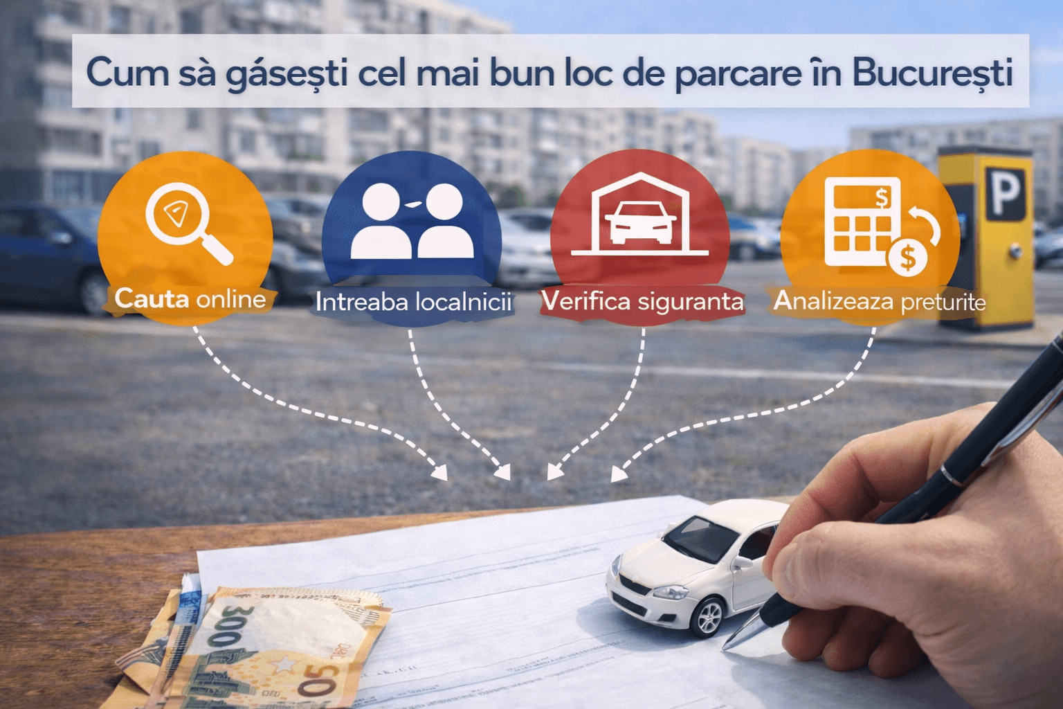 Cum să găsești cel mai bun loc de parcare în București